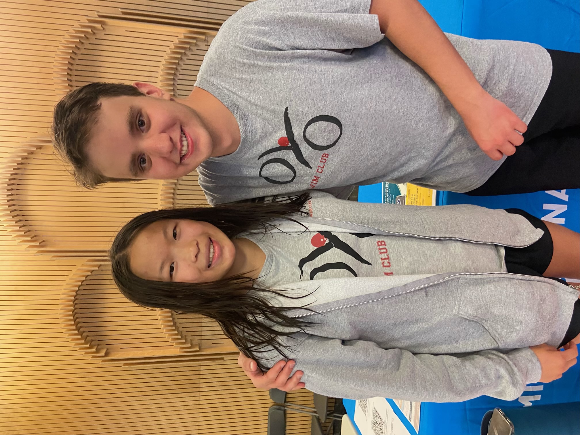 Grace and Nicholas having a great first day at Nationals!